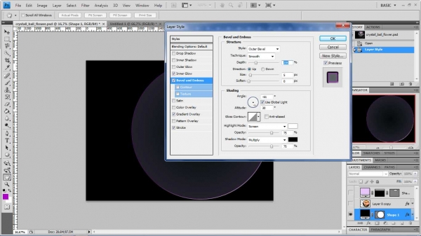 Creation of sphere of life: Step 3
